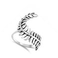 thumbnail image 4 of Leaf Fern Plant Vine Nature Ring .925 Sterling Silver Band Jewelry Female Male Unisex Size 8, 4 of 4