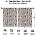 thumbnail image 2 of Blackout Kids Curtains,Beagle and Dog Footprints Childrens Insulated Curtains Set Of 2,Bedroom Essentials,Toddler Room Decor 42"x54"(106x137cm), 2 of 4