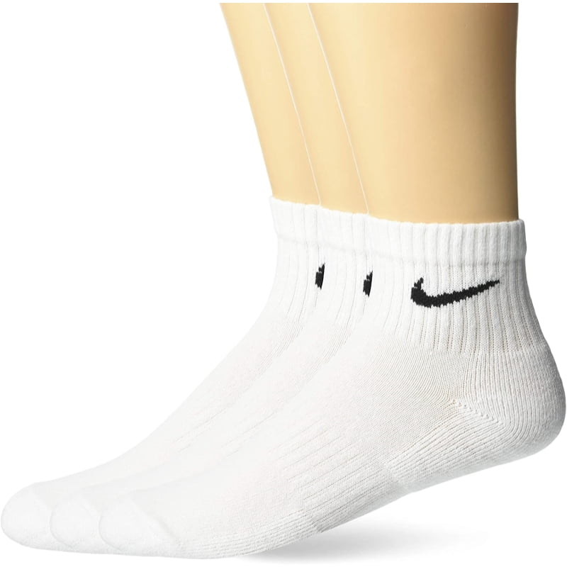 Nike Everyday Cotton Cushioned Ankle Training Socks With Sweat Wicking Technology 3 Pair 