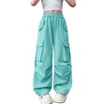 thumbnail image 4 of JLMSPLWG Girs Cargo Pants Kids Patchwork Harem Trouser Girl Boyfriend Aesthetic Pantalones Teens Cool Y2k Retro Outfits Toddler Girl Clothes, 4 of 9