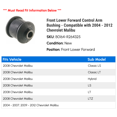 thumbnail image 2 of Front Lower Forward Control Arm Bushing - Compatible with 2004 - 2012 Chevy Malibu 2005 2006 2007 2008 2009 2010 2011, 2 of 2