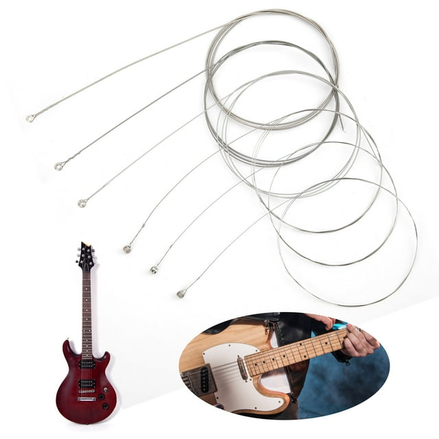 Guitar String Replacement, Guitar String Kit Alloy Wound Strings Stringed Instrument Accessories for Professionals Electric Guitar Strings