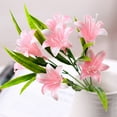 thumbnail image 4 of Dengjunhu Artificial Flowers Lily Real Touch Fake Flowers for Wedding Home Party Garden Shop Office Decoration Plastic Lily, 4 of 6