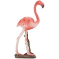 thumbnail image 1 of Statue de flamant rose en résine, véritable décoration pour étagère et bureau, 1 of 4