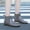 01 Gray, variant on Awdenio Women's Boots Plus Size Fire , Women Non-slip Rain Shoes Fashion Knot Decoration Plastic Low Heel Mid