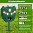 thumbnail image 4 of KingFurt  Ultrasonic Animal Repellent: Outdoor Solar Animal Repeller with PIR Sensor & 6 Red/White Strobe Lights - Deer, Raccoon, Rabbit, Squirrel, Bird Deterrent, 4 of 8