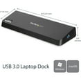 thumbnail image 3 of StarTech.com USB 3.0 Docking Station, Windows / macOS Compatible, Supports Dual Displays, HDMI / DisplayPort or 4K Ultra HD on a Single Monitor, USB3DOCKHDPC, 3 of 6