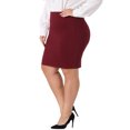 thumbnail image 4 of Agnes Orinda Women's Plus Size for High Waist Stretch Work Bodycon Pencil Skirt, 4 of 5