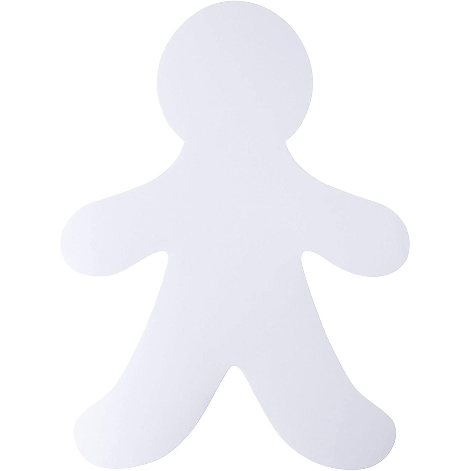 Paper People Cutouts 36 Pack 16 X 12 Inch Blank People Shapes 300 Gsm Large Person Shapes For Kids Craft Diy School Art Project Walmart Com