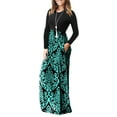 thumbnail image 3 of HAOMEILI Women Long Sleeve Loose Plain Maxi Dresses Casual Long Dresses with Pockets, 3 of 7