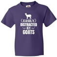 thumbnail image 3 of Inktastic Easily Distracted by Goats Youth T-Shirt, 3 of 5