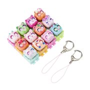 Clickeez Series 3 Clickable Collectibles Character Keyboard Keys Keychain, 12 Pack