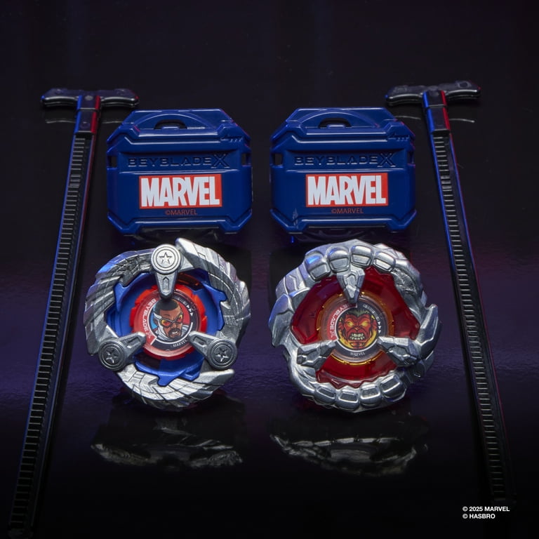 Beyblade X and Marvel Collab, Captain America 4-70GB vs. Red Hulk