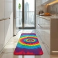 thumbnail image 4 of Colorful Rainbow Tie Dye Spiral Pattern Kitchen Rug Mat,Kitchen Runner Rugs Non Skid Washable,Decorative Kitchen Floor Mats for Kitchen,Sink,Laundry,17"x47.2", 4 of 7