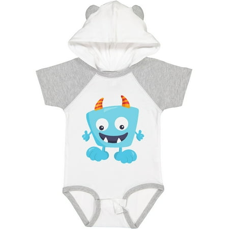 

Inktastic Cute Monster Blue Monster Funny Monster Horns Gift Baby Boy or Baby Girl Bodysuit
