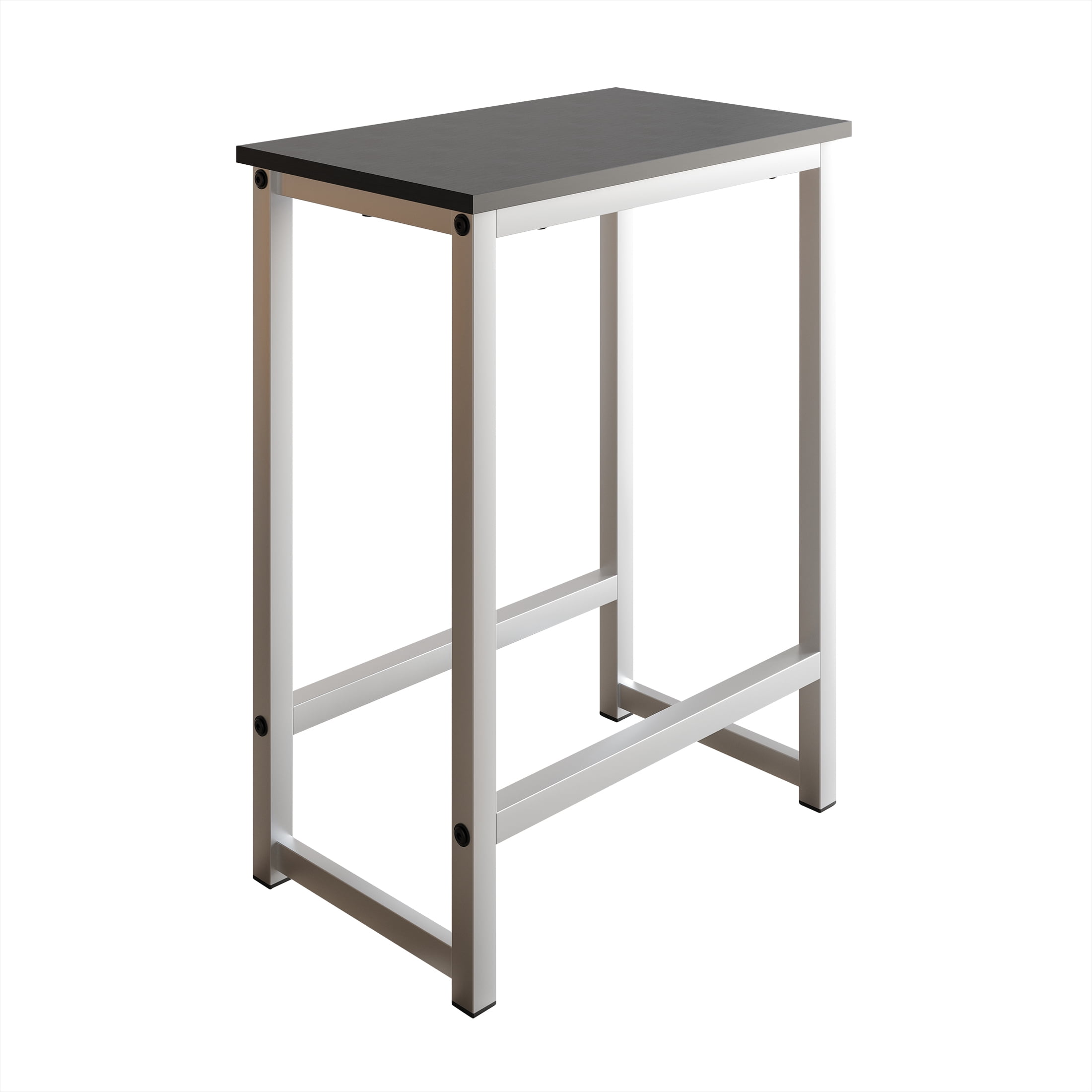 Castle Place Modern 5-Piece Counter Height Metal Dining Set, White