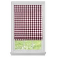 thumbnail image 2 of Cordless Buffalo Check Roman Shade - Stylish & Functional Window Treatment | Light Filtering Fabric | Hidden Pull Handle | Retractable with Attached Valance, 2 of 3