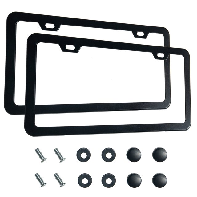 Marcos para matrículas Lengnoyp Premium Matte Black x2