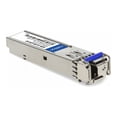 thumbnail image 2 of AddOn Netgear Compatible BX SFP Transceiver - SFP (mini-GBIC) module Transceiver (Équivalent à: Netgear AGM-1G-BX-U20) - GigE - 1000Base-BX - LC Monomode - jusqu'à 24 km - 1310 (TX) / 1490 (RX) nm, 2 of 3