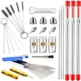 thumbnail image 1 of Kit de limpieza de aerógrafo Unbranded 0.2/0.3/0.5 mm con boquillas agujas y Accesorios, 1 of 5