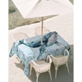 thumbnail image 3 of 54x80 Inch Outdoor Tablecloth with Umbrella Hole Zipper Rectangle Coastal Whale Rectangular Tablecloths Outside Waterproof Nautical Ocean Shells Seaweed Coral Patio Table Cloth Cover for Picnic Party, 3 of 8