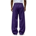 thumbnail image 5 of Gizkkal Baggy Sweatpants for Men Drawstring Elastic Waist Trousers Casual Loose Workout Wide Leg Pants with Pockets, 5 of 5