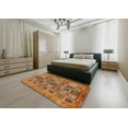 thumbnail image 4 of Ahgly Company Indoor Square Abstract Orange Abstract Area Rugs, 5' Square, 4 of 6