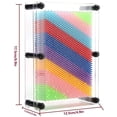 thumbnail image 3 of 3D Colorful Pin Art Board Hand Model Interesting Lasting Novel Pin Art for Children Home Office Decoration (Transparent Middle), 3 of 7