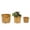 Antique Yellow, variant on CQSXDA 3-Pack Antique Yellow Ceramic Planters, 15" 12" 9" Modern Indoor Outdoor Flower Pot w/Drainage