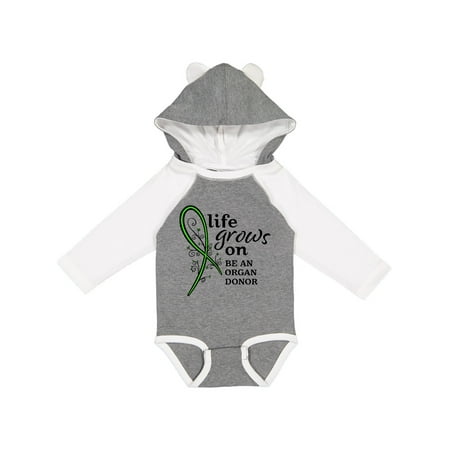 

Inktastic Life Grows On- be an Organ Donor Gift Baby Boy or Baby Girl Long Sleeve Bodysuit