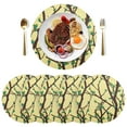 thumbnail image 3 of Branch with Leaves 15.4in Diameter PVC Plate Mat, Heat-Resistant and Cuttable, Kitchen Decor, 3 of 7