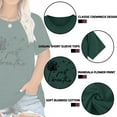 thumbnail image 4 of XCHQRTI Just Breathe Dandelion Women Tshirt Plus Size Graphic Shirt Short Sleeve Loose Tee Tops, 4 of 11