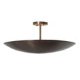thumbnail image 2 of Brass Ceiling Flush Mount Pendant Light Fixture. Mid Century Style Ceiling Chandelier, 2 of 4