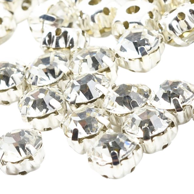 100 Uds. facetadas sueltas de diamantes de imitación adorno de boda Scrapbooking 8mm Jinwen Cuentas de Rhinestone
