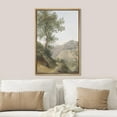 thumbnail image 3 of PixonSign Framed Wall Art Country Trees Near Mountain Valley Floral/Botanical Nature Wilderness Artwork Rustic Oil Paintings Modern Scenery Canvas Prints Colorful for Rooms - 16"x24" Natural, 3 of 5