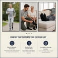 thumbnail image 4 of Comfello Diabetic Quarter Socks for Men & Women Non Binding Seamless Extra Wide Socks 6 Pairs, 4 of 7