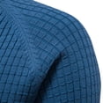thumbnail image 3 of Suéter de algodón nuevo de otoño e invierno para hombre, suéter a cuadros con base de color sólido para hombre, 3 of 6