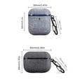 thumbnail image 3 of CNKOO Stylish And Minimalist Fabric-Patterned Wireless Earphone Protective Case Made of TPU  Shockproof  Available in Various Sizes And Colors  Compatible with Airpods 1/2/3/4/Pro/Pro 2 G, 3 of 7