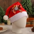 thumbnail image 6 of 5 Pack Santa Hat, Santa Hats for Adults Christmas Hats Plush Red Velvet Santa Hats Bulk for Adults Men Women Kids Christmas Party Favors Holiday Props, 6 of 9