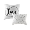 thumbnail image 6 of JERFIT Metallic Geometric Print King Comforter Set, Grey Silver Microfiber Bedding Set with Decorative Pillows, Antimicrobial, Ultra Soft, 6 of 10