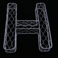 thumbnail image 3 of Romantic Iron Alphabet R Frame Wire Wreath Succulent Pot Wedding Decor, 3 of 6