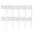 thumbnail image 4 of GOOHOCHY White Paper Flag Cake Toppers for Decor 200 Pieces Adds Party Atmosphere 65mm, 4 of 8