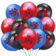 thumbnail image 2 of Globos de Spiderman, suministros para fiestas, globos de látex, globos flotantes de araña de dibujos animados para niños, decoración para fiestas de cumpleaños de superhéroes, 12 piezas/lote, 2 of 4