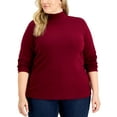 thumbnail image 2 of Karen Scott Plus Size Mock Neck Top Winter White 2X, 2 of 3