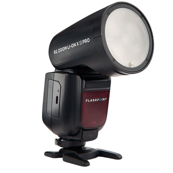 Flashpoint Zoom Li-Ion X PRO R2 TTL Round Flash For Olympus/Panasonic, Godox V1Pro O (No Sub Flash)
