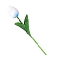 thumbnail image 2 of 3Pc Artificial Tulip Flowers, Light Blue, Artificial with Stems Flowers Realistic Natural Looking Leaves for Wedding Bouquets Centerpieces Home Decor, 2 of 4