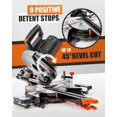 thumbnail image 2 of 10 Inch 15A Sliding Compound Miter Saw with Double Speed & Laser, 2 of 6