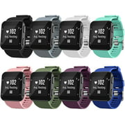 Watch Bands Compatible for Garmin Forerunner 35 Bands, Soft Silicone Sports Replacement Wristbands Strap for Garmin