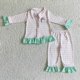 thumbnail image 1 of Venta al por mayor Boutique bebé niña Navidad niños Boutique traje pijamas ropa de dormir ropa cárdigan azul camisa Santa pantalones conjunto infantil, 1 of 2