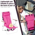 thumbnail image 6 of 2 Pcs Backpack Beach Chairs Folding Portable 4Colors Optional Solid Construction, 6 of 10